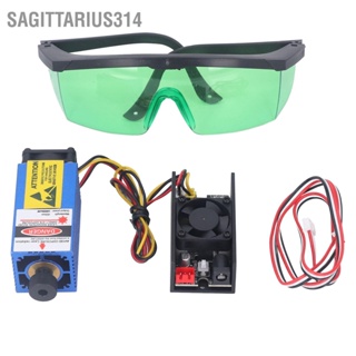  Sagittarius314 12V 10W โมดูลเลเซอร์แกะสลักเครื่องแกะสลักที่สามารถโฟกัสได้โมดูลเลเซอร์โฟกัสแสงสีฟ้าที่ปรับได้สำหรับ