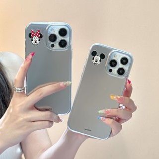 เคสโทรศัพท์มือถือ TPU ชุบ กันกระแทก ลายมิกกี้ มินนี่เมาส์ สําหรับ Apple IPhone 14 13 12 11 Pro Max