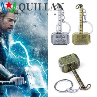 Quillan Thor ค้อนพวงกุญแจ หนังพิเศษ พวงกุญแจ เครื่องประดับ ที่ใส่พวงกุญแจ Dark World Ragnarok Norse ตํานาน