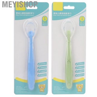 Meyishop Baby Silicone Spoons  Training  Soft Touch Convenient To Clean and Save Time PP for Home Party Restaurant Picnic