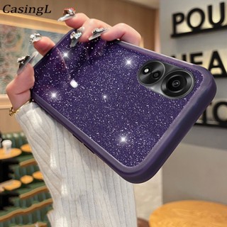 เคสโทรศัพท์มือถือ ซิลิโคนนิ่ม ใส กันตก ป้องกันกล้อง ประดับกลิตเตอร์ สวยหรู สําหรับ OPPO A78 A58 NFC 4G A58 A78 NFC 4G