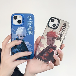 เคสโทรศัพท์มือถือ ชุบสี ลายการ์ตูน Gojo Satoru Ryomen Sukuna สําหรับ iPhone 11 14 13 12 Pro Max