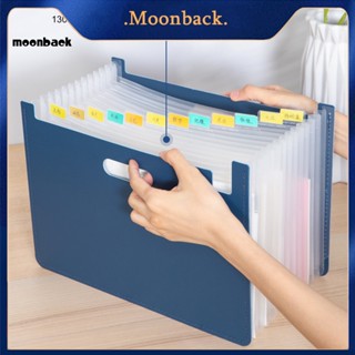 &lt;moonback&gt; แฟ้มเอกสาร ขนาด A4 น้ําหนักเบา ใช้ซ้ําได้ สําหรับโรงเรียน