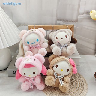 Widefigure พวงกุญแจ จี้ตุ๊กตา Melody Cinnamoroll Kuromi Sanrio Hello Kitty น่ารัก เครื่องประดับ สําหรับผู้หญิง