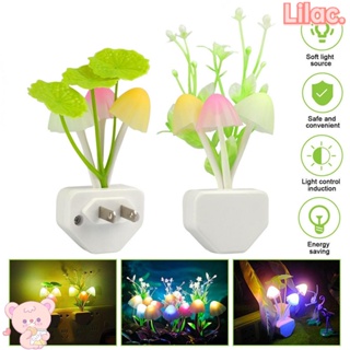 Lilac โคมไฟ LED รูปดอกกุหลาบ โรแมนติก หลากสี ปลั๊ก US EU สําหรับตกแต่งบ้าน