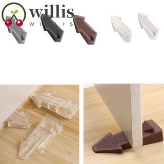 Willis 2 ชิ้น กันชนประตู, กันชนประตู ซ้อนกันได้, ยางซิลิโคน ป้องกันการลื่นไถล เพื่อความปลอดภัย ขอบประตู ป้องกันเด็ก