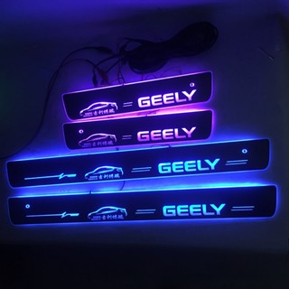 แผ่นกันรอยประตู led สําหรับ Geely Borui