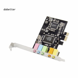 &lt;Dobetter&gt; การ์ดเสียงดิจิทัลภายใน PCI 32-bit Express x1 PCI-E 51ch CMI8738