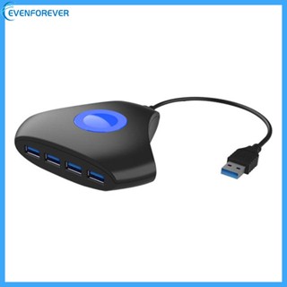 Ev อะแดปเตอร์ฮับ USB 3 0 4 พอร์ต 3 0 ความเร็วสูง บางพิเศษ สําหรับคอมพิวเตอร์