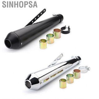 Sinhopsa Motorcycle Exhaust   High Strength Shockproof Stainless Steel Muffler for Modification