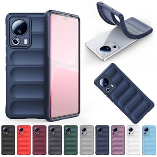 สําหรับ Xiaomi 13 Lite เคส ELVEV กันลื่น ล้างทําความสะอาดได้ ผิวนุ่ม TPU ป้องกันเลนส์ ฝาหลัง