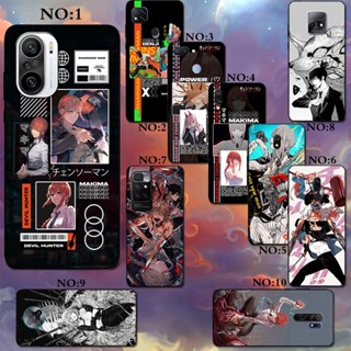 เคสโทรศัพท์มือถือ ซิลิโคน TPU กันกระแทก ลายอะนิเมะ Chainsaw Man สําหรับ Xiaomi Redmi 9C NFC 9 9A 9T