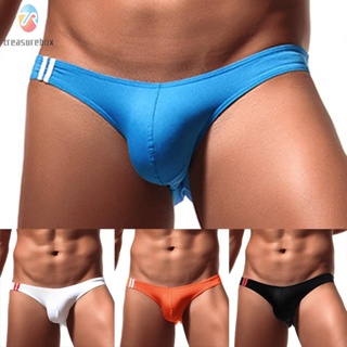 【TRSBX】Mens Underwear Bikini Breathable G-strings Multicoloured Solid T-back Hot