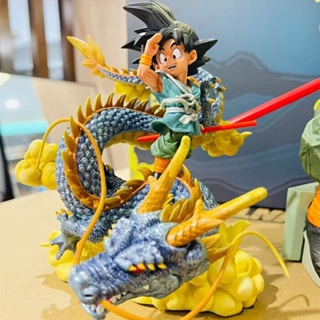 พร้อมส่ง ฟิกเกอร์ อนิเมะดราก้อนบอล Z GT Bye Son Goku &amp; Shenron GK ของเล่นสําหรับเด็ก