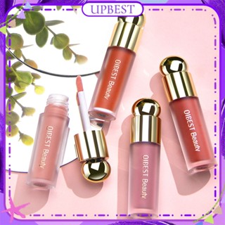 ♕Qibest 5สี Liquid Blush Silky Natural Smooth Brightening Water Rouge Powder Cream กันน้ำติดทนนานเครื่องสำอาง Upbest