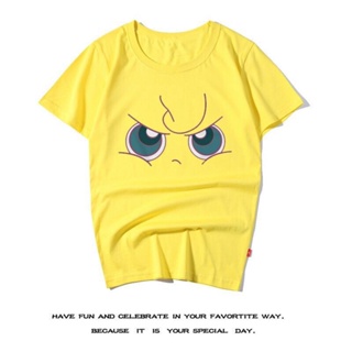 เสื้อยืดแขนสั้นเสื้อแขนสั้น เสื้อไม่ต้องรีด ผ้านุ่ม คอกลม COD New Arrive Pokemon Jigglypuff Ventilation Unisex T-shirt_0