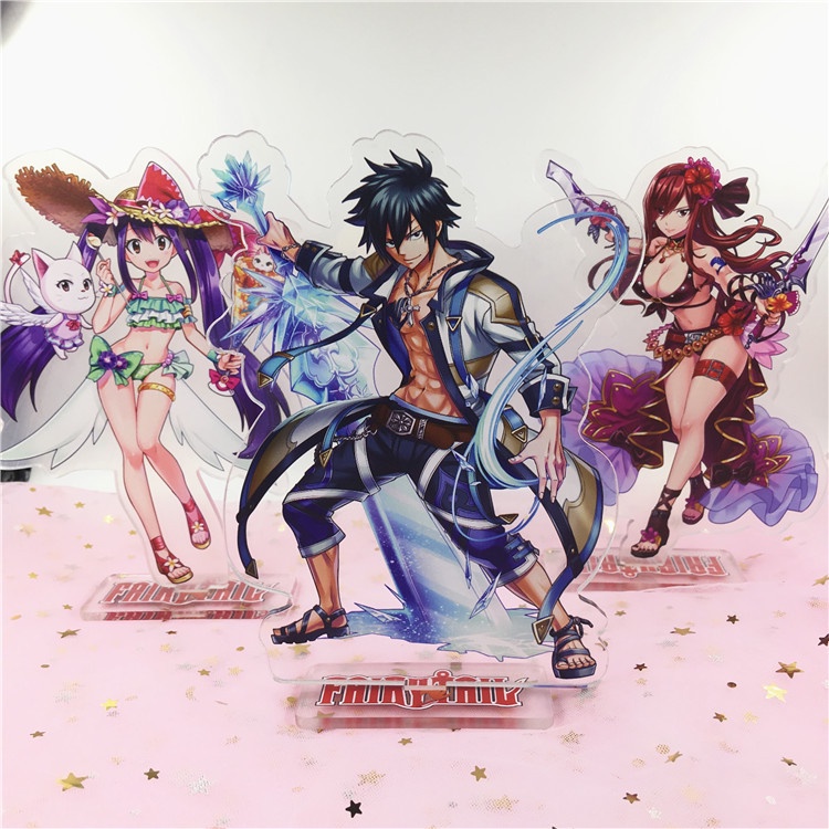 Fairy Tail Naz Lucy Elsa Grey เครื่องประดับอะคริลิคสองด้าน