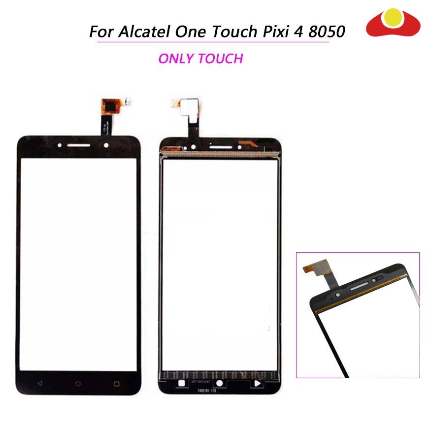 สําหรับ Alcatel One Touch Pixi 4 OT-8050D OT8050 8050D 8050 หน้าจอสัมผัส Digitizer Sensor กระจกด้านน