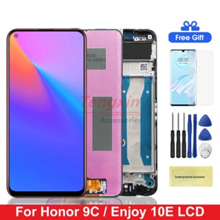 หน้าจอสัมผัสดิจิทัล Lcd 6.3 นิ้ว Enjoy 10e พร้อมกรอบ แบบเปลี่ยน สําหรับ Huawei Y6p MED-LX9 Honor 9A MOA-LX9N