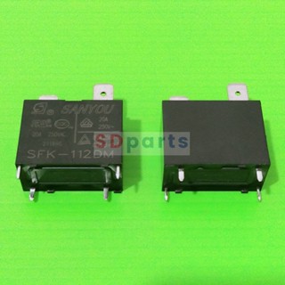 รีเลย์ Relay แอร์ คอยล์ 12VDC 4 ขา 20A 250VAC **ของแท้** #SFK-112DM SANYOU (1 ตัว)