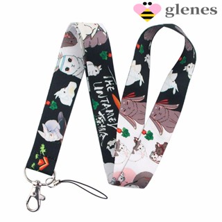 GLENES Cut Anime Mo Dao Zu Shi Rabbit Pattern Mobile Phone Hanging Rope Lanyards Certificate Lanyard Keyring Mobile Phone Lanyard Neckband Wei Wuxian Lan Wangji Mobile Phone Strap