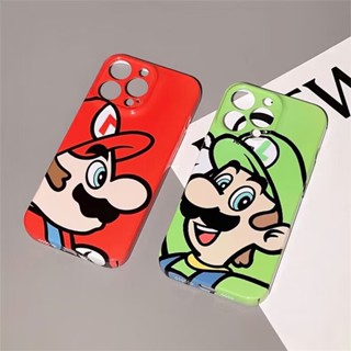 เคสโทรศัพท์มือถือแบบแข็ง ลายการ์ตูน Super Mario สีแดง สีเขียว สําหรับ Huawei P20 P30 P40 P50 Pro Lite Mate 20 30 40 50 Pro Y9 Prime 2019