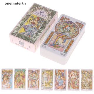 Oyr ไพ่ทาโรต์ศิลปะ Nouveau Prophecy Fate Divination Deck Family Party Board Game Card N