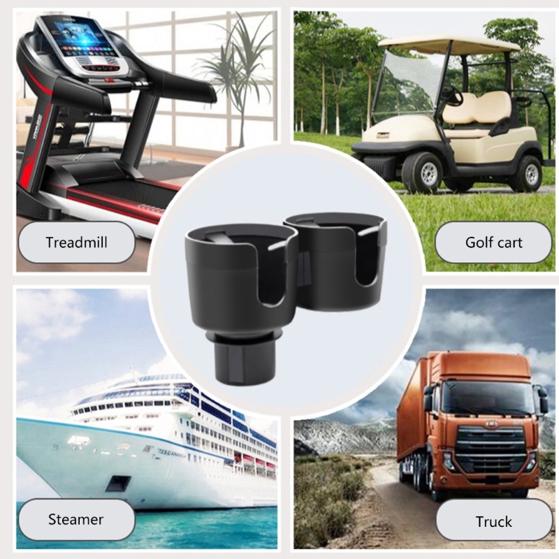 อะแดปเตอร์ขยายที่วางแก้วน้ํา ขนาดใหญ่ พร้อมฐานปรับได้ สําหรับรถยนต์ - รูปที่ 4