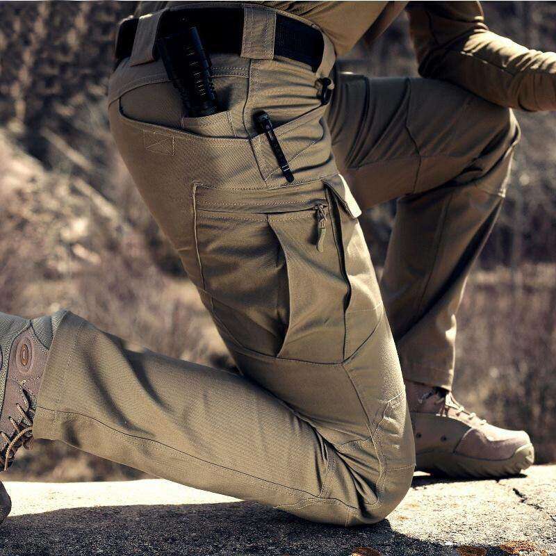 IX9 กางเกง tactical ผู้ชาย Militar Tactical Cargo SWAT Army กางเกงทหาร น้ำหนักเบาสบายๆ Cargo Pants Jogger