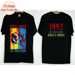 Wew23e23 เสื้อยืด ผ้าฝ้าย พิมพ์ลาย Guns N Roses Use your illusion life sl สไตล์คลาสสิก สําหรับผู้ชาย 1157