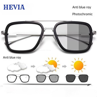 Hevia 2 IN 1 กรอบแว่นตา ป้องกันแสงสีฟ้า เปลี่ยนได้