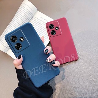 ใหม่ เคสโทรศัพท์มือถือ TPU นิ่ม ผิวด้าน ป้องกันกล้อง สีพื้น เรียบง่าย สําหรับ Realme C53 C55 NFC C53 2023