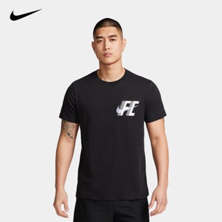 Nike F.C. Dri-fit เสื้อยืดกีฬาฟุตบอล แขนห้าส่วน ผ้าถัก แบบแห้งเร็ว สําหรับผู้ชาย FD0040