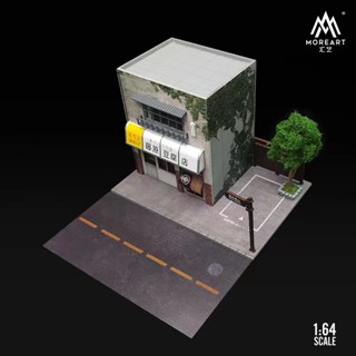 Moreart โมเดลรถยนต์ 1:64 Diorama ไฟ LED