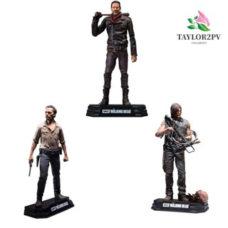 Taylor2pv โมเดลฟิกเกอร์ PVC รูปการ์ตูน The Walking Dead Rick Terror Zombies สําหรับตกแต่งรถยนต์