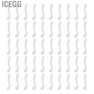 Icegg Eye  Spatula  Cosmetic Spatulas Sampling Mixing Multipurpose 50pcs Glossy Surface Lightweight  for Travel for Lotion