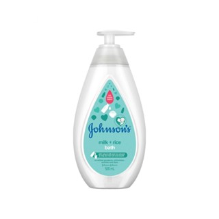 Johnsons จอห์นสัน เบบี้ บาธ มิลค์ + ไรซ์ 500 มล. ครีมอาบน้ำนม ผิวนุ่มชุ่มชื่น