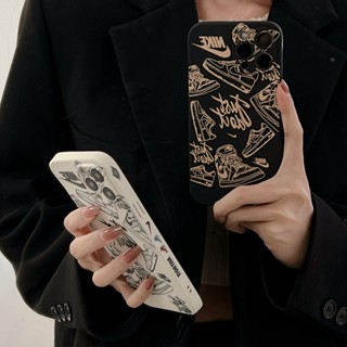 เคสโทรศัพท์มือถือ ซิลิโคนนิ่ม ลาย Just Do IT Nike Shoes Boy Man สําหรับ iPhone 7 8 14 + Plus SE 2020 X XS XR Max 11 12 13 Pro Max FTD