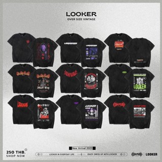 LOOKER - เสื้อยืดฟอกลายสกรีน