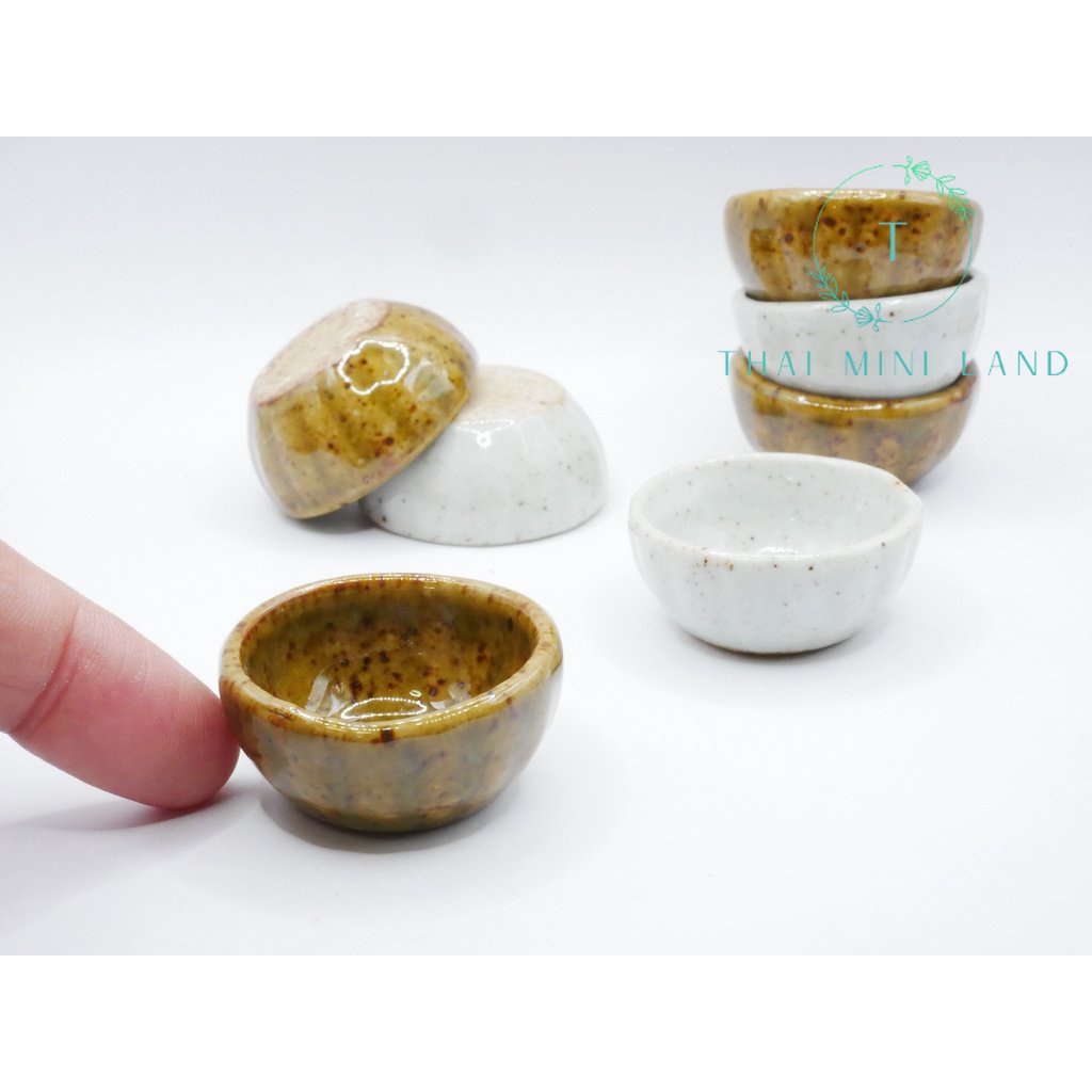 ชามจิ๋ว สไตล์ญี่ปุ่น (ราคา/ชิ้น) อ่างจิ๋ว กระถางจิ๋ว งานเซรามิค  แจกัน แจกันจิ๋ว อ่าง กระถาง โอ่ง ของจิ๋ว ของตกแต่ง