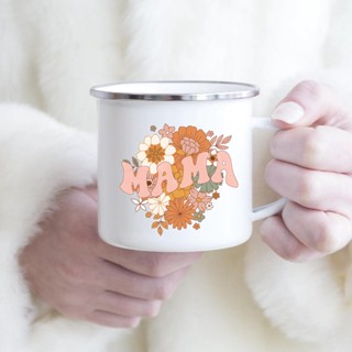 Mama แก้วมักเคลือบ พิมพ์ลาย ของขวัญวันแม่ สําหรับใส่กาแฟ ชา ไวน์ นม