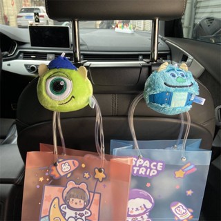 Car Hook Plush Cute Big Eyes Monster School Style Blue Wool Monster Chair Back Car Supplies Complete Collection of Good Things in the Car d8U3