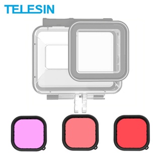 GoPro 11 / 10 / 9 Telesin Waterproof Case Red Filters 3 ฟิลเตอร์ ใส่ได้กับเคสกันน้ำของ Telesin เท่านั้น