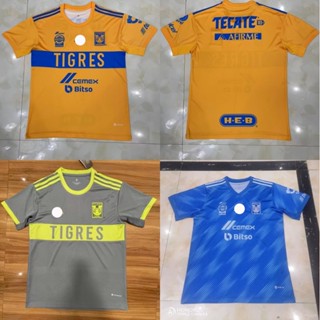 [Fans] 2223 เสื้อเชิ้ตแขนสั้น ลาย Mexico Tiger สีเหลือง คุณภาพสูง สําหรับฝึกซ้อมฟุตบอล