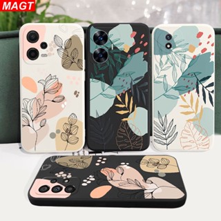 เคสโทรศัพท์มือถือแฟชั่น แบบนิ่ม ลายเส้นพืช สําหรับ Redmi 12C 10 5G 10C 10A 9C 9A 9T Note 12 11 11S 10 10S 9 9S 8 7 Pro Xiaomi Poco M5S M3 X3 M4 Pro NFC F4 GT