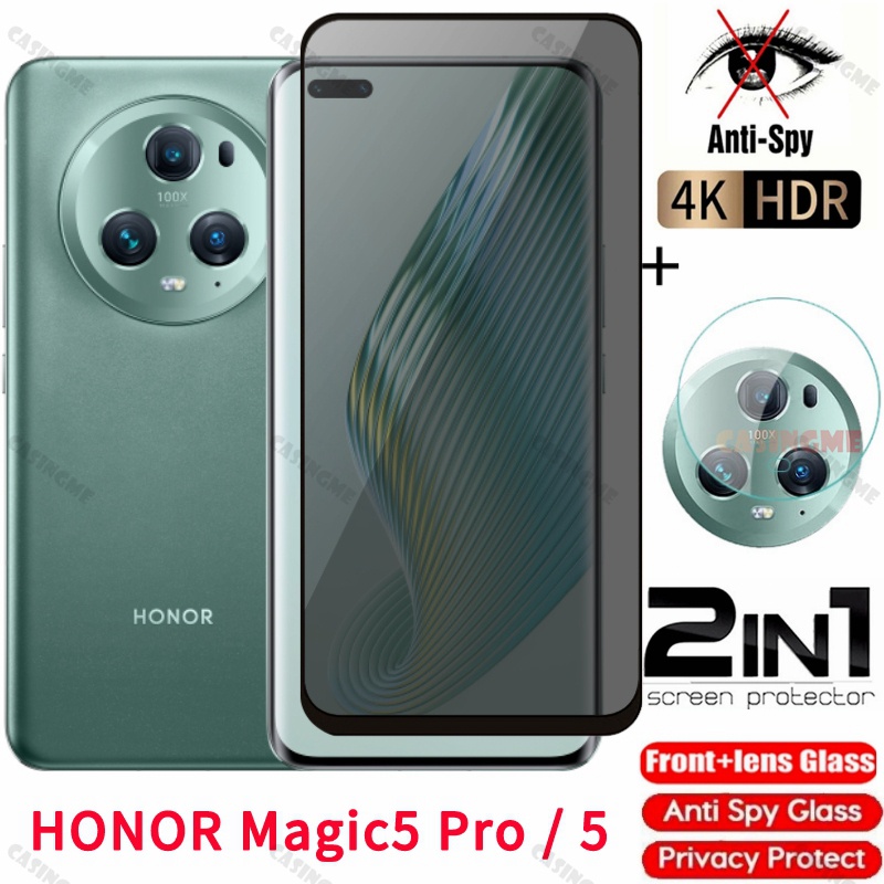 Honor Magic 6 Pro 2023 กระจกนิรภัยส ่ วนตัว Anti-Spy Full Cover Screen Protector Anti Peek ฟิล ์ มคว