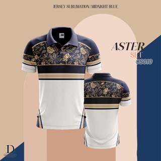 Jersey POLO EDITION ASTER - CS010 สีฟ้ากลางวัน