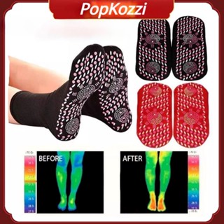 Popkozzi ถุงมือบําบัดโรคเท้า Unisex ถุงเท้าแม่เหล็ก ถุงเท้านวด