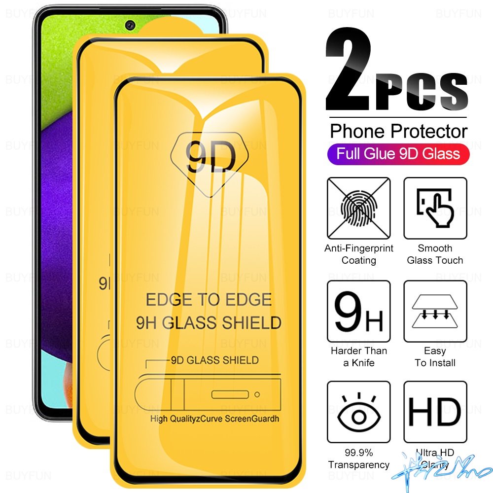 ฟิล์มกระจกนิรภัยกันรอยหน้าจอ 9D สําหรับ OPPO A57 2022 A16K A16 A17 A17K Reno 8T 7Z 6Z Reno 5 4 3 2Z 