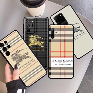 เคสโทรศัพท์ซิลิโคน TPU กันกระแทก ลาย BURBERRY สําหรับ Samsung A02S A11 A12 A20 A30 A20S A22 A30S A32 A22S A50 A50S 4G 5G